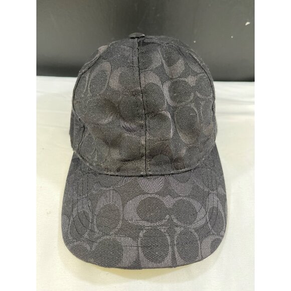 Coach Womens Black Logo Design Cap Size M Or L SKU 6520 - Picture 1 of 9